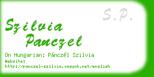 szilvia panczel business card